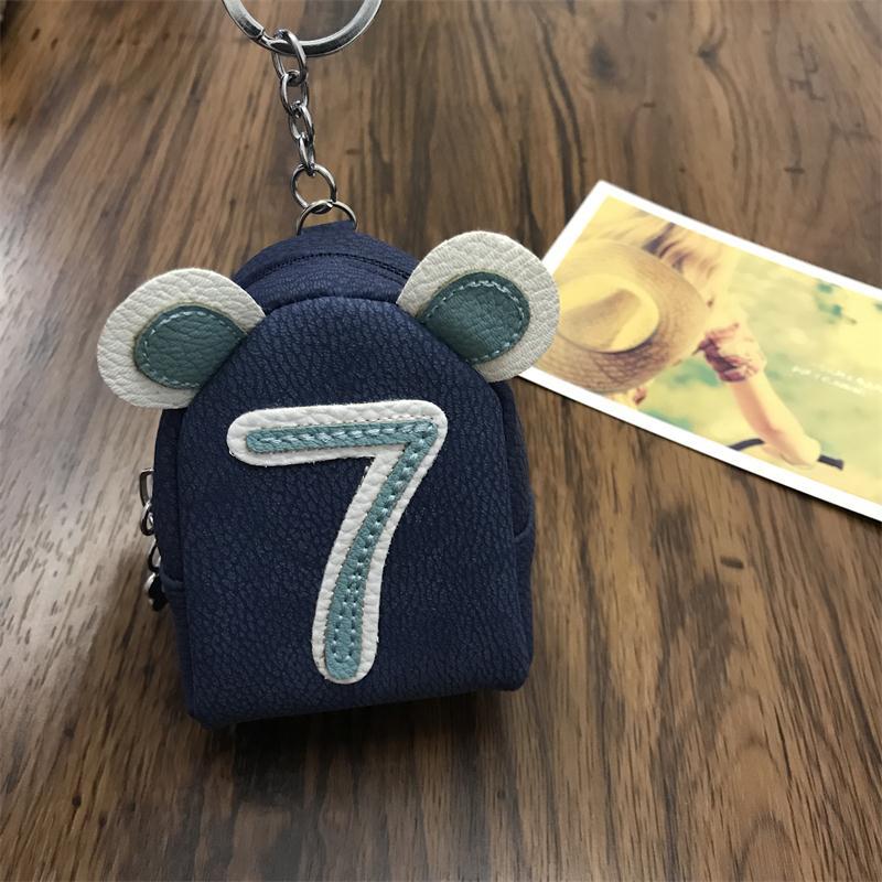 Wholesale Digital Mini PU Zero Wallet Keychain